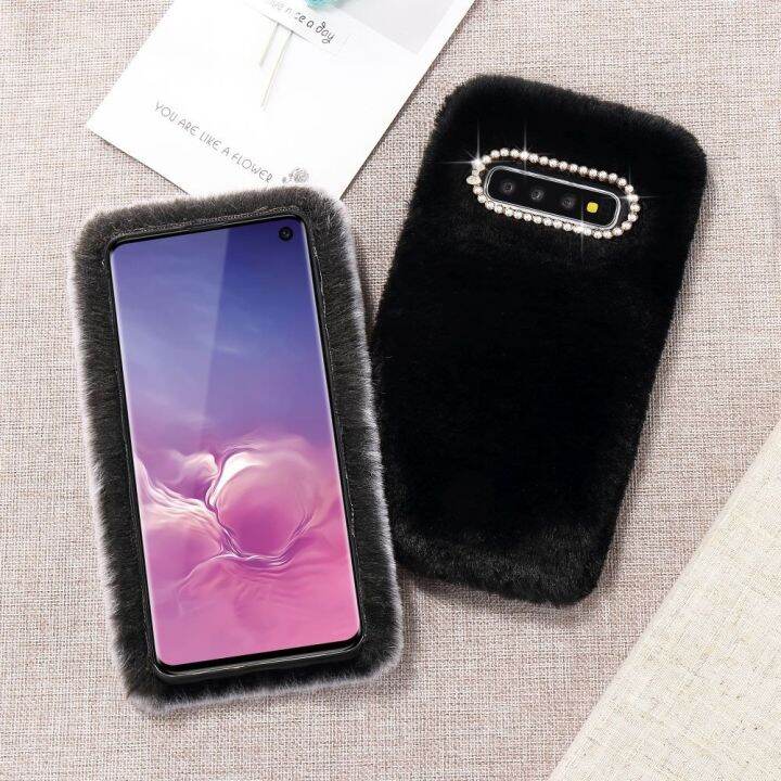 faux-fur-shockproof-phone-case-for-samsung-galaxy-s21-s20-ultra-5g-s9-plus-s10-s8-luxury-diamond-warm-furry-soft-silicone-cover