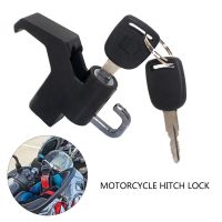 Motorcycle Hat Lock Stainless Steel Motorcycle Helmet Lock Mount Hook Keys Locking Set with 6mm Threaded Holes