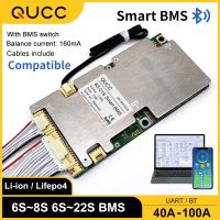 【YD】 Qucc 100A 6S 7S 8S 10S 12S 13S 14S 15S 16S 20S 21S 22S 24V 48V 60V 72V Li Ion Lifepo4 Board Bluetooth