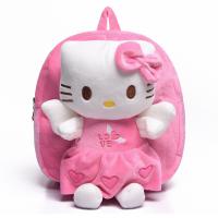 Hello Kitty Kt Mickey Mouse Cat Sanrio Anime Pp Cotton Short Plush Doll Kindergarten Childrens Backpack Boys Girls Schoolbag