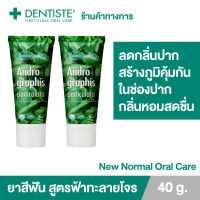 (แพ็ค 2) Dentiste Andrographis Paniculata 40 g. ยาสีฟันสูตรฟ้าทะลายโจร (ชนิดหลอด) ลดกลิ่นปาก สร้างภูมิคุ้มกันให้ช่องปากแข็งแรง กลิ่นหอมสดชื่น ปากสะอาด