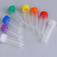 1-10 ml Screw Cap Flat Bottom Centrifuge Tube Plastic Centrifugal Tubes with Scale Free-standing Laboratory Analysis Supplies