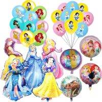 1pcs Disney Elsa Anna Belle Snow White Cinderella Balloon Princess Foil Balloons Birthday Party Decoration Kids Toys Air Globos Pipe Fittings Accessor