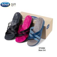 Scholl Cindy 1F-2384 รองเท้าแตะหญิง รองเท้าส้นตึกหญิง รองเท้าสุขภาพหญิง