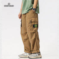 STONE ISLAND Spring/Summer High Quality Japanese OS Loose Outdoor Travel Trend Straight Tube Random Strap Leggings Pants