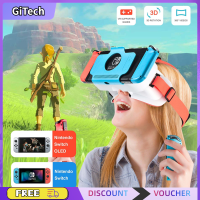 GiTech Virtual Reality VR Glasses for Nintendo Switch OLED 3D Glasses  Movies for Switch Game Headset Adjustable Big Lens VR Glasses