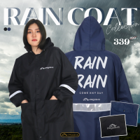 เสื้อกันฝน ชุดกันฝน มีแถบสะท้อนแสง เสื้อกันฝนมอเตอร์ไซค์ มีหมวกติดเสื้อ น้ำหนักเบาพกพาสะดวก ทนทาน ยืดหยุ่น ไม่ขาดง่าย Raincoat Pegasus Luggage