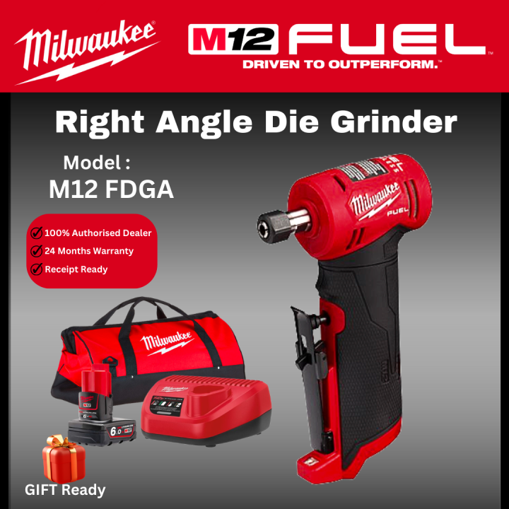 Milwaukee M12 Right Angle Die Grinder SET / M12 FDGA / Cordless Grinder