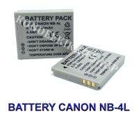 (แพ็คคู่2ชิ้น) NB-4L / NB4L แบตเตอรี่สำหรับกล้องแคนนอน Camera Battery For Canon IXUS 30,40,50,60,70,80 IS,i7,PowerShot ELPH 100 HS,300 HS,SD1000,SD1400 IS,SD200,SD30,SD300,SD40,SD400,SD600,SD780 IS,SD970 IS,TX1