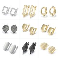 1 Pair Gold/Silver Color Earring Hooks Finding Accessories For Needlework Woman Earrings Handmade Wedding Jewelry Making Supplie DIY accessories and o