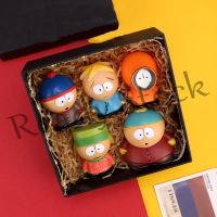 【hot sale】 ✌☢ B09 5PCS South Park Figure Cake Toppers Mini Action Figurine Dolls Cartoon Characters Cake Decoration Desktop Ornaments Party Supplies