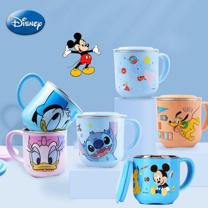 Disney Princess Snow White Milk Cup Kids Mickey Mouse Cups Cartoon