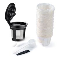 Reusable K Cups for Ninja with 100 Counts Paper K Cup Filters-Compatible for Ninja Reusable Coffee Pods