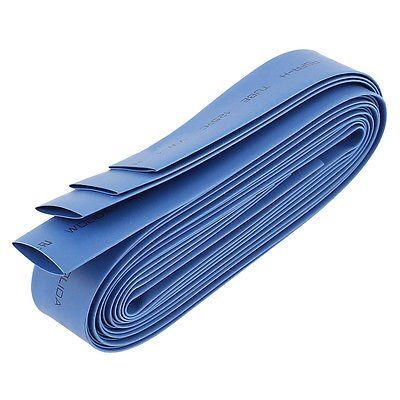 4pcs Blue 12mm Dia Polyolefin 2:1 Heat Shrink Tubing Wire Wrap Sleeve 1M 3.3Ft Cable Management