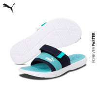 PUMA BASICS - รองเท้าแตะผู้หญิง Twin Slide IDP สีฟ้า - FTW - 38795702