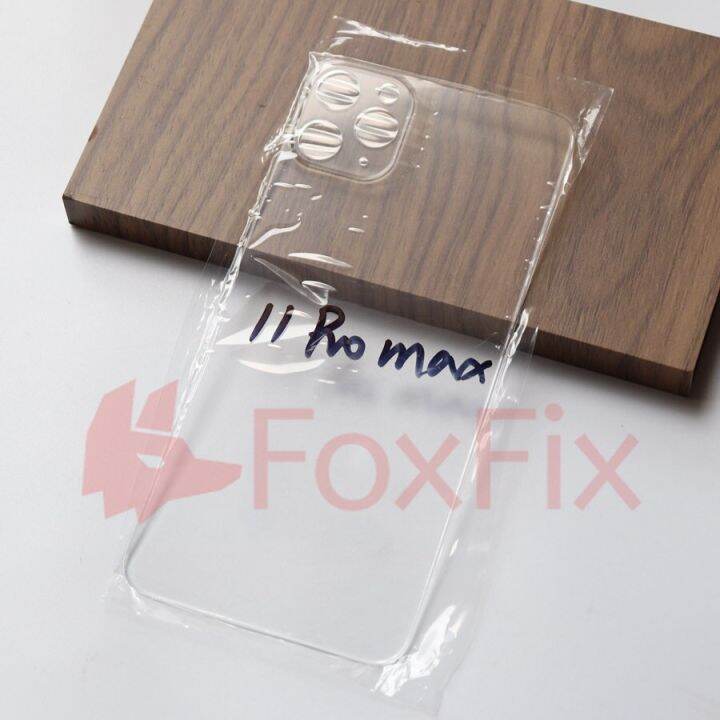 foxfix-กระจกหลังใสสำหรับ8-plus-x-xs-max-xr-11-pro-max-12-mini-12-pro-max-ฝาหลังปิดโทรศัพท์กระจกหลังแผงตัวเรือน