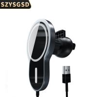 SZYSGSD 15W Magnetic Car Wireless Charger For iPhone 13 13mini Charger Car Phone Mount Air Vent Stand for iPhone 12 Pro Max