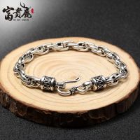 ◊  Prosperous deer classic men 6 mm restoring ancient ways ring twist first popular contracted bracelet with 925