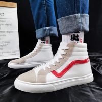 New High-top Canvas Shoes Trend Wild Mens Casual Shoes Student High-top Sneakers Fashion Flat Shoes Canvas Shoes