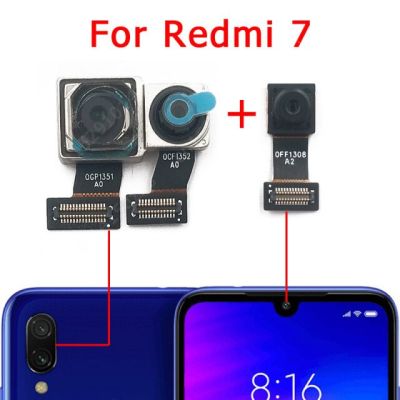 【✆New✆】 anlei3 ด้านหน้าและด้านหลังกล้องหลังสำหรับ Xiaomi Redmi 7 7a หลักหันหน้าไปทางด้านหน้าโมดูลกล้องสายเคเบิลงอได้อะไหล่สำรอง