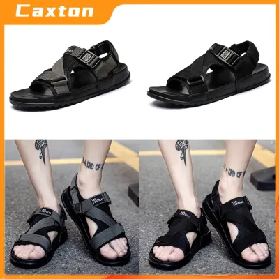 สินค้าแฟชั่น【Ready Stock】Caxton Kasut Lelaki Mens Sandals Harajuku Ulzzang Korean Fashion Men Breathable Beach Sho