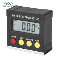 Bside 4X90องศา Mini Digital Protractor Inclinometer Electronic Level Meter Box Magnetic Measuring Tools