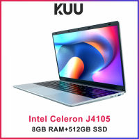 KUU Xbook 2 Notebook 14.1 หน้าจอ FHD Intel Celeron J4105 8GB RAM 512GB SSD Windows 11 Student Laptops WiFi Bluetooth-Jieeu