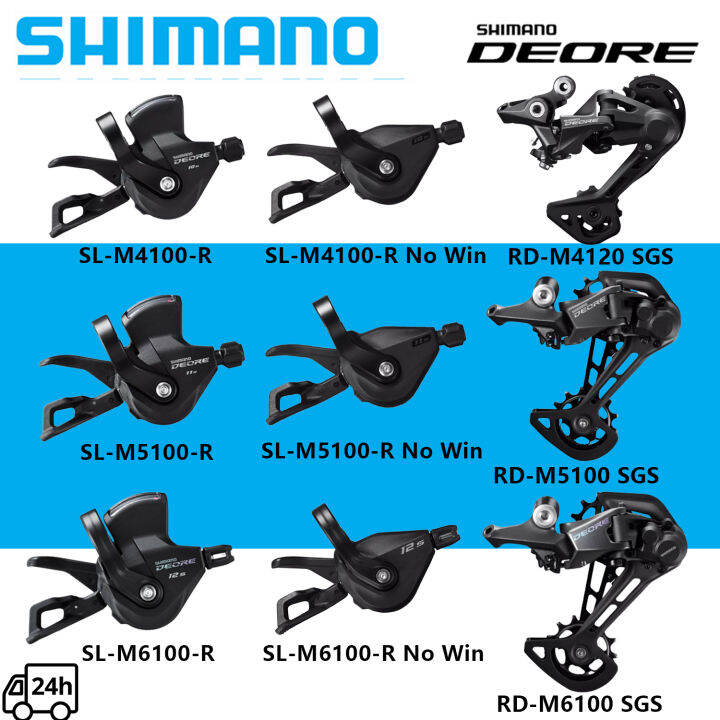 Shimano Deore M4100 M4120 M5100 M5120 M6100 1X10 1X11 12 Speed Groupset ...