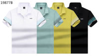 2023 New Original Hugo Boss Regular-Fit Short-sleeved Cotton Shirt Casual Fashion Mens Polo Sport Shirts M-3XL 1