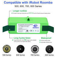 Sul-shop【ส่งจากกรุงเทพ】แบตเตอรี่ Li-on 14.4v 5200mAh battery สำหรับ iRobot Roomba 500 600 700 800 900