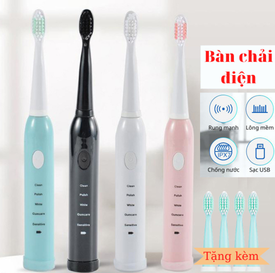 Bàn điện cao cấp akiho sonic x8 - bàn chải điện tự động 5 chế độ làm sạch - ảnh sản phẩm 1