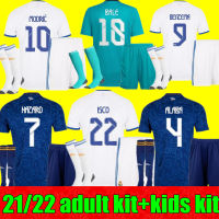 New 21 22 Men Kit Soccer Jerseys Home Away 3rd Kids BENZEMA HAZARD ASENSIO MODRIC MARCELO 2021 2022 Football Shirt