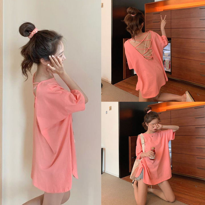 จัดส่งฟรี-ใส่สบาย-ผ้านุ่ม-เสื้อโอเวอร์ไซต์-เสื้อยืดทรงหลวม-เสื้อยืดตัวใหญ่แขนสั้น-เสื้อแขนสั้นทรงหลวม-เสื้อยืดตัวใหญ่