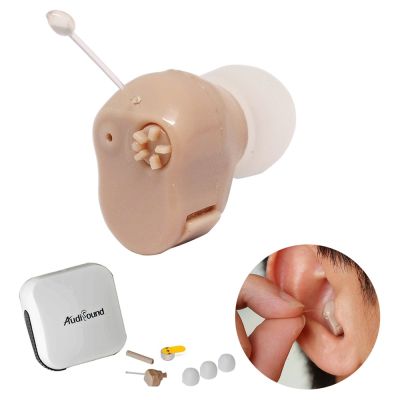 ZZOOI Mini Size Ear Hearing Aid Sound Amplifier Micro Wireless Hearing Aids For Elderly Best Invisible Hearing Device For Right/Left