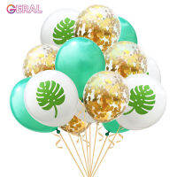 Geral Hawaii Party บอลลูนตกแต่งฟลามิงโกใบเขตร้อนบอลลูนสับปะรดที่มีสีสัน