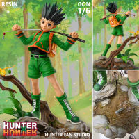 ของแท้ 100% งานปั้น Hunter Fan Studio จากการ์ตูนเรื่อง HxH Hunter x Hunter ฮันเตอร์ x ฮันเตอร์ Gon Freecss กอร์น ฟรีคส์ 1/6 สูง 30 cm หนัก 2.40 kg งานแท้ GK Resin Statue งานเรซิ่น ฟิกเกอร์ โมเดล การ์ตูน อานิเมะ มังงะ Model Figure Cartoon Genuine Original