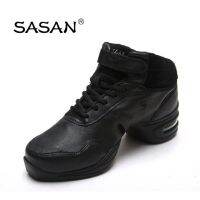 Sneakers Ballroom Latin Dance Shoe Woman SASAN 8837 Import Genuine leather Modern Shoes Slip-up Breathable Odorization Adult