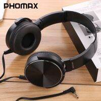 PHOMAX Gaming Headset Shack คุณภาพเสียงหูฟังแบบมีสายพร้อมไมโครโฟน3.5มม. สายสัญญาณเสียงสำหรับ Ipad แท็บเล็ตสมาร์ทโฟน