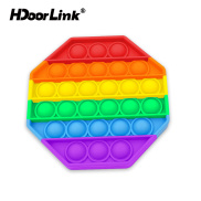 Đồ chơi ấn bong bóng HdoorLink phát triển giác quan giảm căng thẳng màu