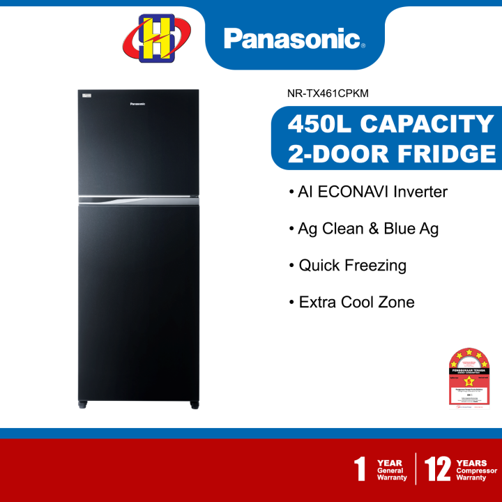 Panasonic Refrigerator (450L) AI ECONAVI Inverter Blue Ag Extra Cool
