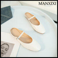 MANXIXI รองเท้าโลฟเฟอร์แฟชั่นสำหรับผู้หญิงรองเท้าส้นเตี้ยสวยๆ (ขนาด35-43)