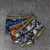 Trend Versace pattern mens underwear pure cotton breathable er shorts modal cotton ice silk er shorts