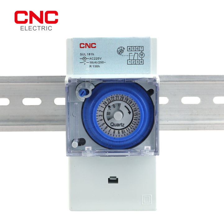 cnc-din-rail-time-relay-sul181h-จับเวลาเครื่องกล24ชั่วโมงสวิตช์เวลารีเลย์ไฟฟ้า-programmable-timer