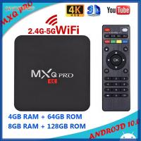 CAYCXT กล่องสมาร์ททีวี MXQ PRO 2.4G/5G Dual Wifi 8GB 3D 128GB 4K Rockchip RK3228A Quad Core Smart Set Top Box