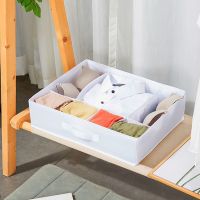 hot【cw】 7 grid and underwear storage box drawer-type latticed fabric put bra wardrobe finishing