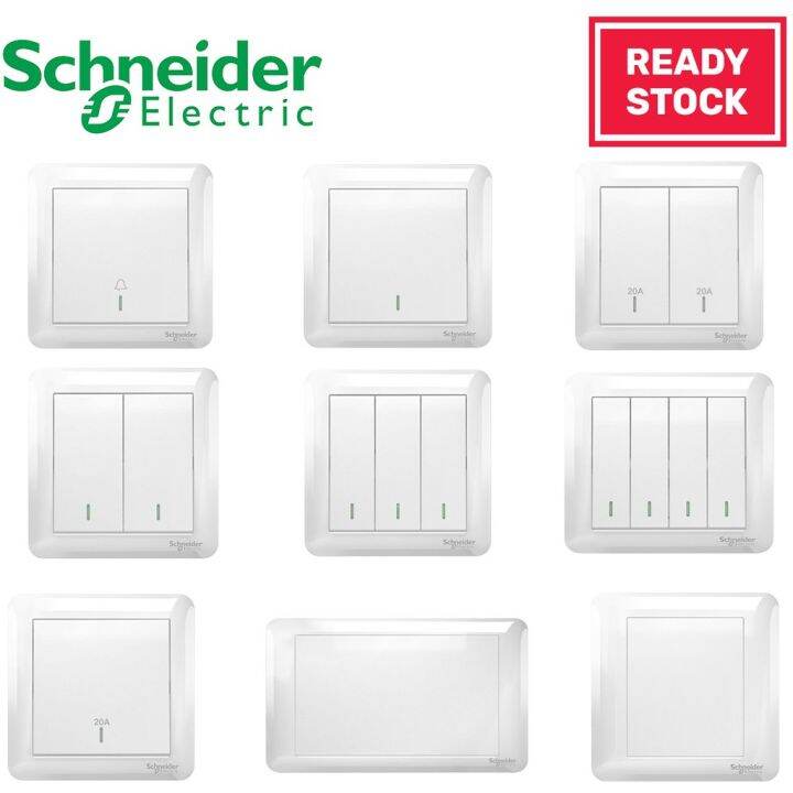 SCHNEIDER AFFLE PLUS 13A SWITCH SOCKET WHITE (Full Range) Lazada