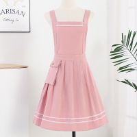 Han edition princess dress fashion cotton apron female beautiful kitchen household separated oil milk tea shop nail salons overalls