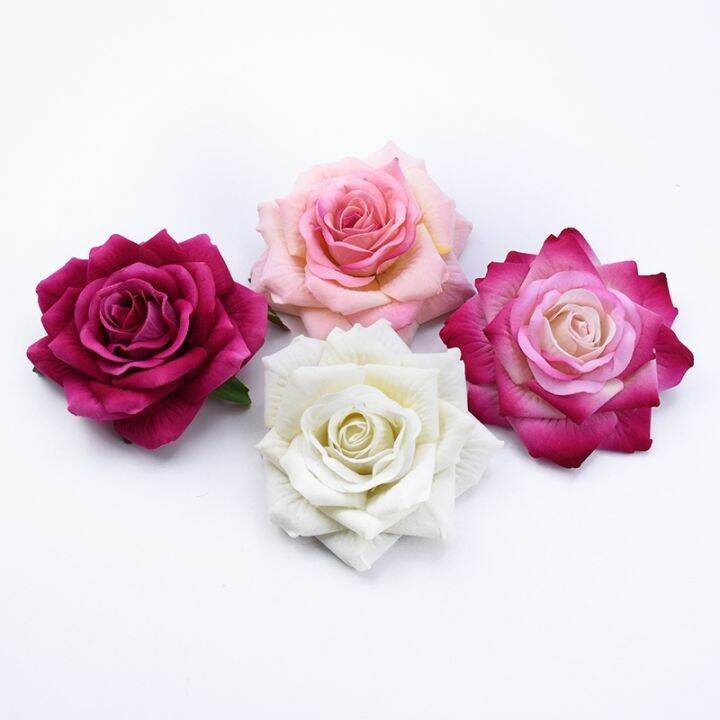 cw-2pcs-10cm-artificialbig-rosesdecorationdecorative-flowers-wreaths-wedding-bridal-accessories-clearance