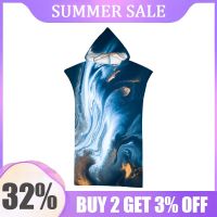 【DT】hot！ Microfiber Fabric Adult Poncho Beach Changing Bathrobe Cloaks Hooded Pool Gym