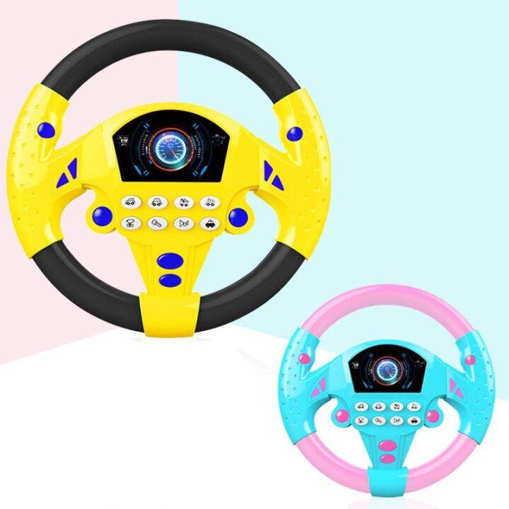 JLT Educational Pretend Copilot Steering Wheel Simulation Driving with ...